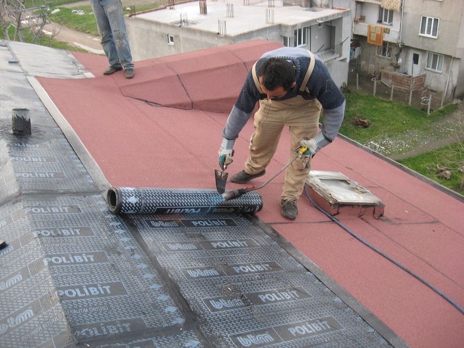 Konak EPDM Kauçuk Çatı – düz çatıda arduvazlı bitümlü membran serimi
